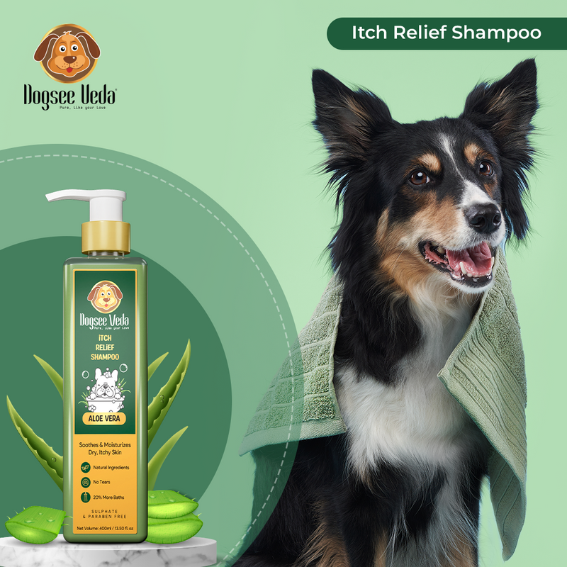 Dogsee Dog Veda Itch Relief Shampoo Aloe Vera 400ml