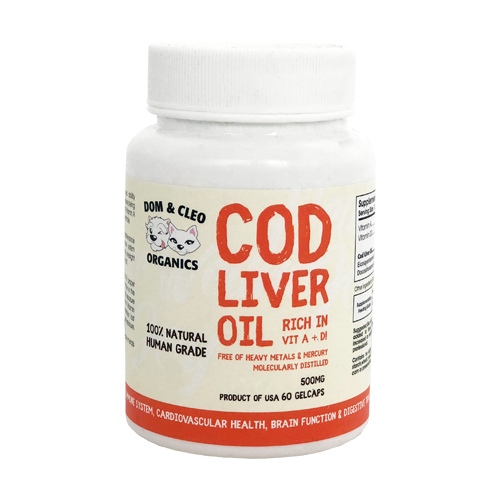 Dom & Cleo Organics Cod Liver Oil 60gelcaps