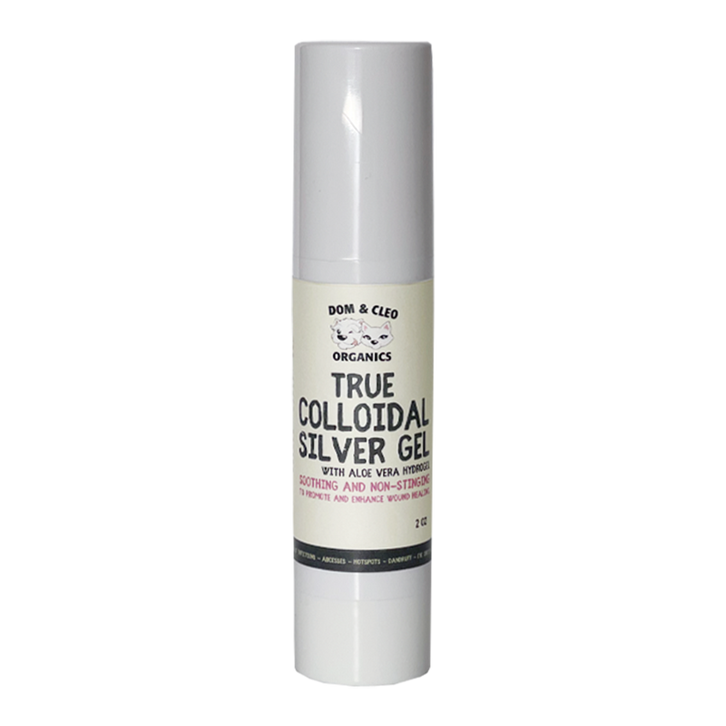 Dom & Cleo Organics True Colloidal Silver Gel 2oz