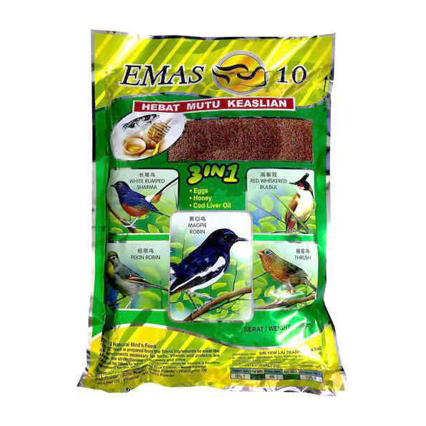 Emas 10 3-in-1 Natural Bird's Feed - Fine 450g