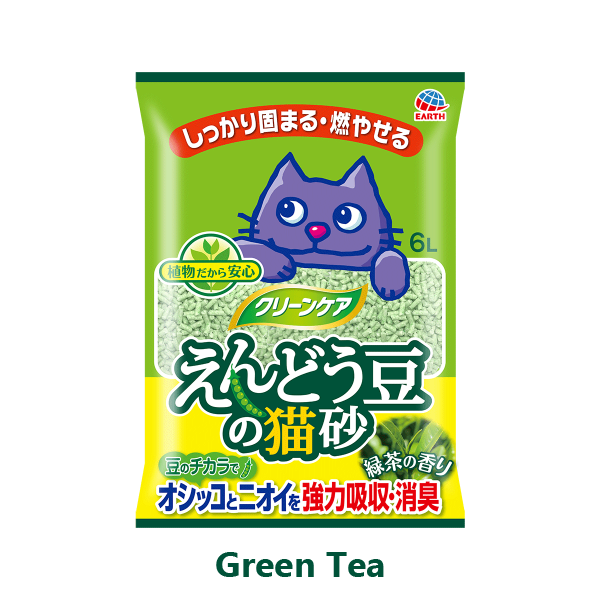 Earth Pet Green Pea Green Tea Clumping Cat Litter 6L