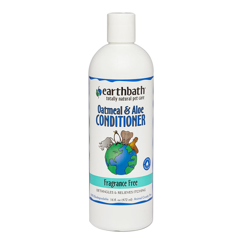 Earthbath Oatmeal & Aloe Conditioner - Fragance Free 16oz