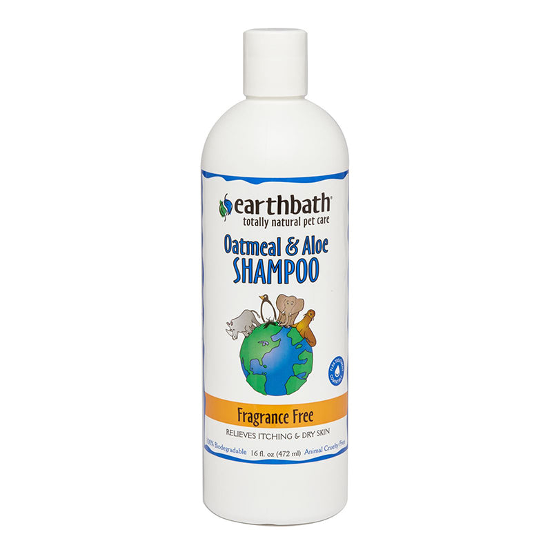 Earthbath Oatmeal & Aloe Shampoo - Fragrance-Free 16oz