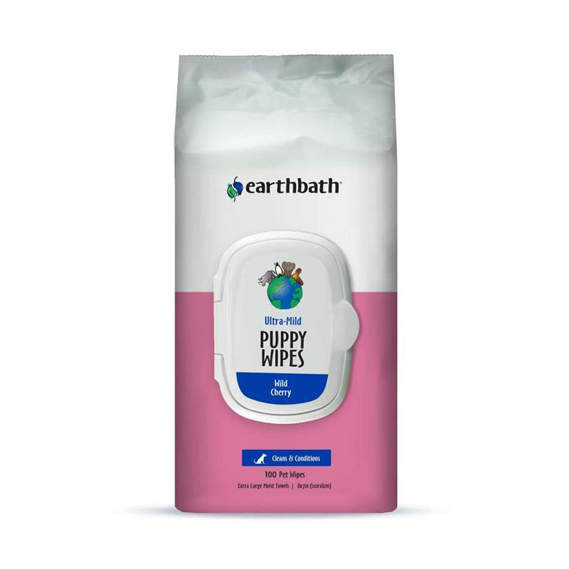 Earthbath Dog & Puppy Ultra Mild Wipes - Wild Cherry 100sheets