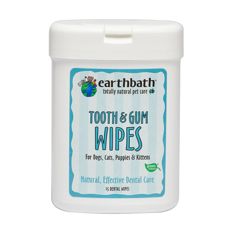 Earthbath Tooth & Gum Wipes 25sheets