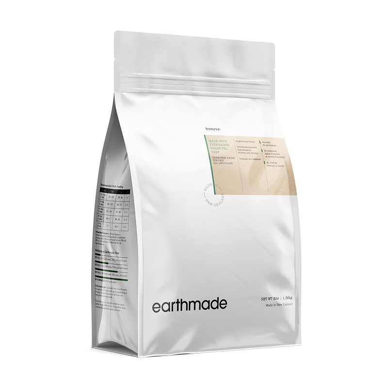 Earthmade Cat Kibbles Grain-Free Free-Range Grass-Fed Beef 1.36kg