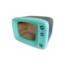 Envy Cat Bed Scratcher Retro TV Green