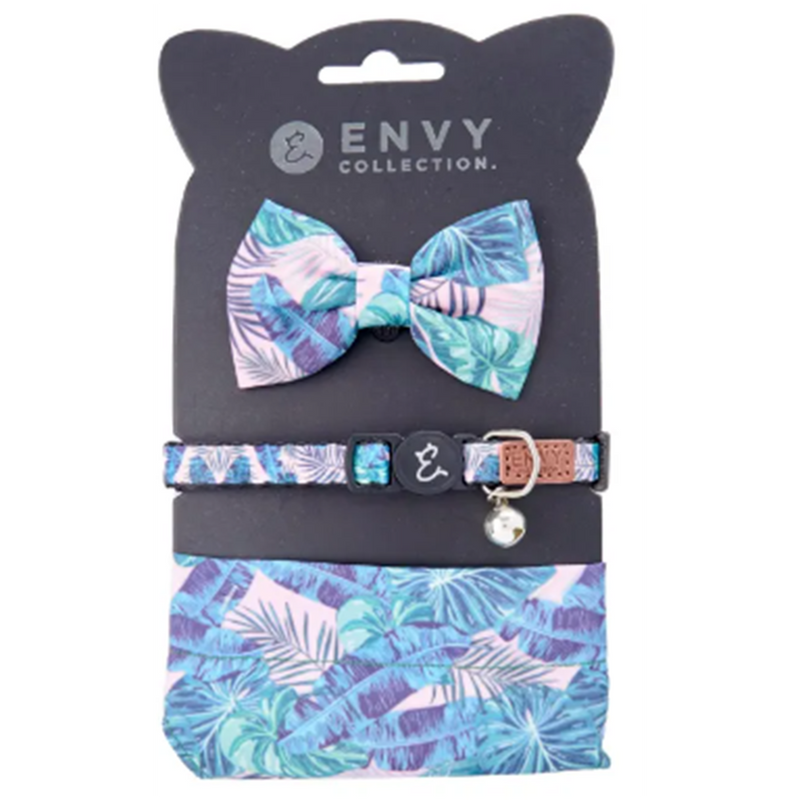 Envy Cat Collar Set Palm Leaves