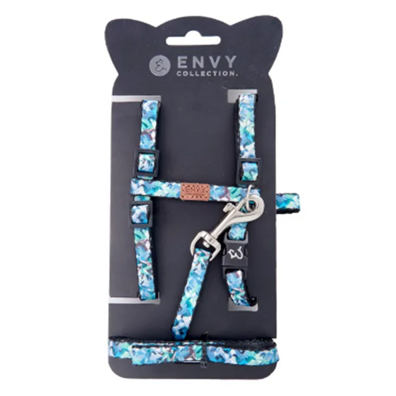 Envy Cat Harness Set Jungle Mosaic