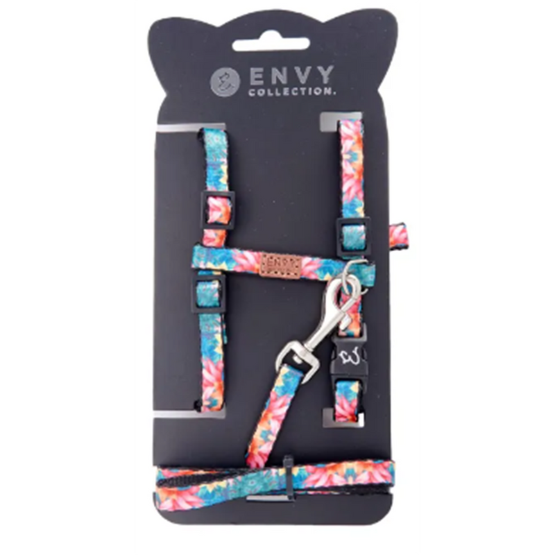 Envy Cat Harness Set Tropical Blush