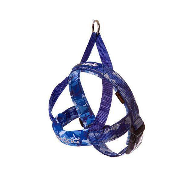 EzyDog Quick Fit Harness Blue Camouflage XXS