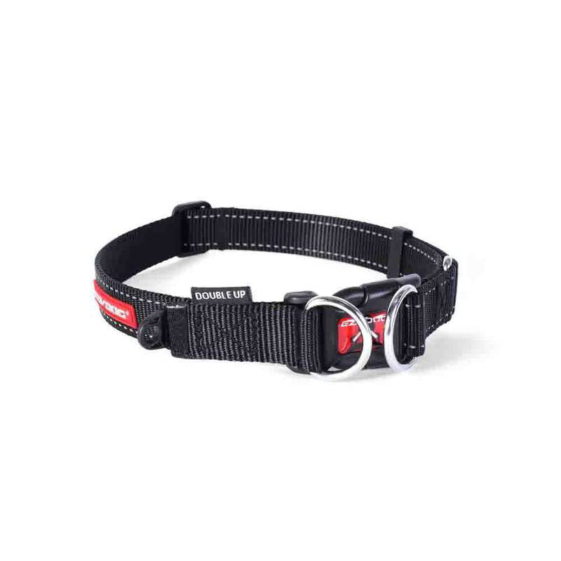 EzyDog Double Up Collar Black Small