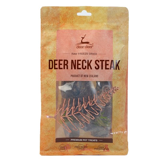 Dear Deer Dog Freeze Dried Deer Neck Steak 100g