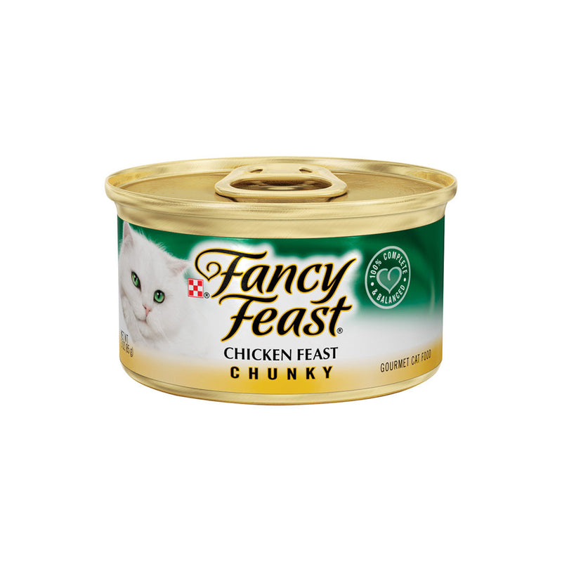 *DONATION TO CATS OF MARINE TERRACE* Fancy Feast Chunky Chicken Feast 85g x 24cans
