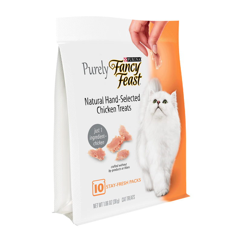 Fancy Feast Purely Natural Hand-Flaked Chicken Cat Treats 30g