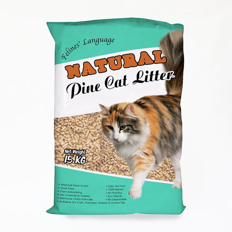 Feline's Language Natural Pine Cat Litter 15kg