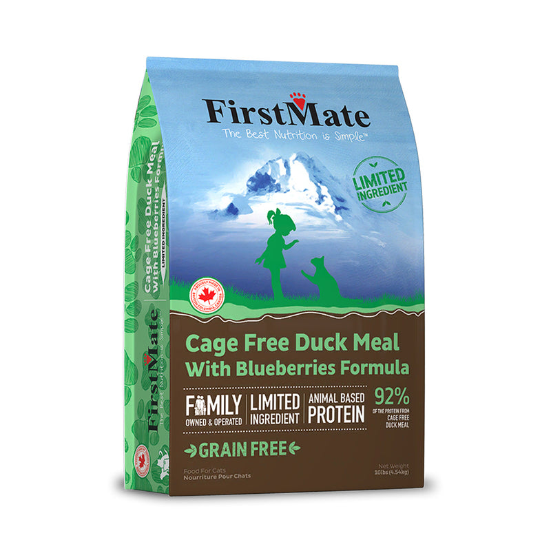 FirstMate Cat Grain-Free Duck with Blueberries for All Life Stages 10lb