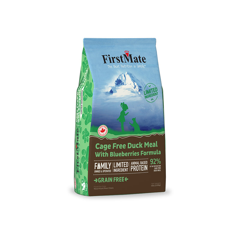 FirstMate Cat Grain-Free Duck with Blueberries for All Life Stages 4lb