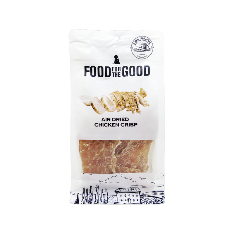 Food For The Good Dog & Cat Treats Air Dried Chicken Crisp 100g