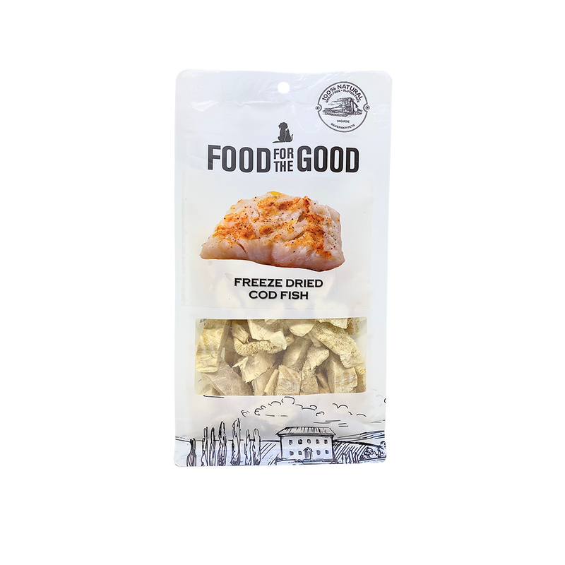 Food For The Good Dog & Cat Treats Air Dried Cod Fish 50g