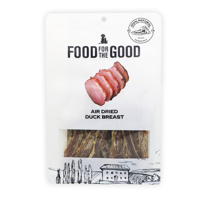 Food For The Good Dog & Cat Treats Air Dried Duck Breast 300g