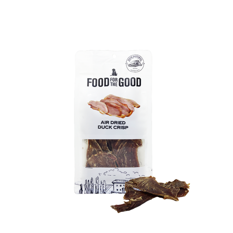 Food For The Good Dog & Cat Treats Air Dried Duck Crisp 100g