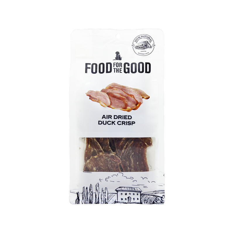 Food For The Good Dog & Cat Treats Air Dried Duck Crisp 100g