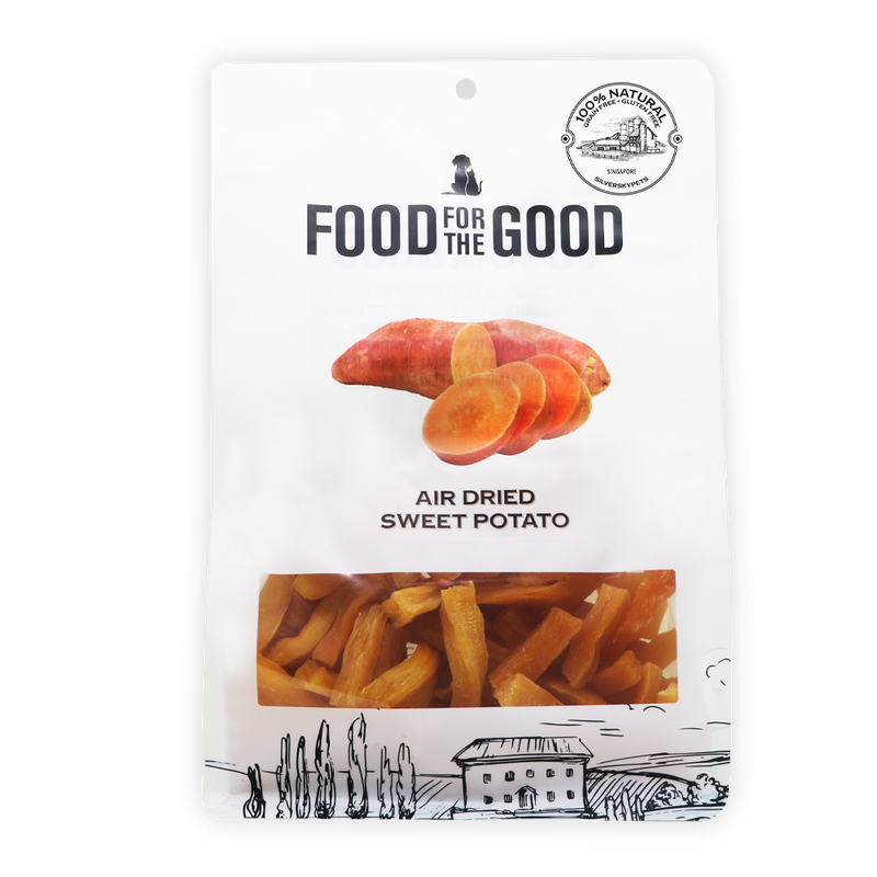 Food For The Good Dog & Cat Treats Air Dried Sweet Potato 600g