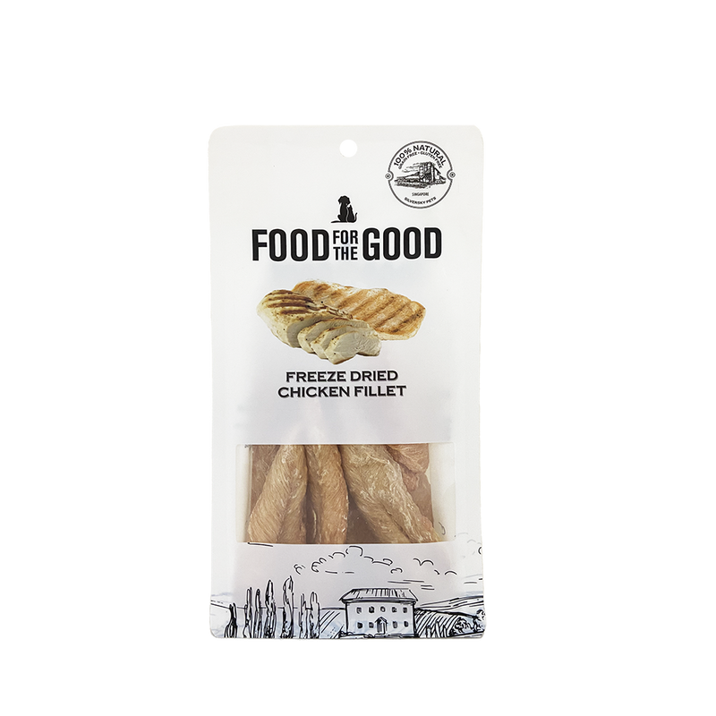 Food For The Good Dog & Cat Treats Freeze Dried Chicken Fillet 100g