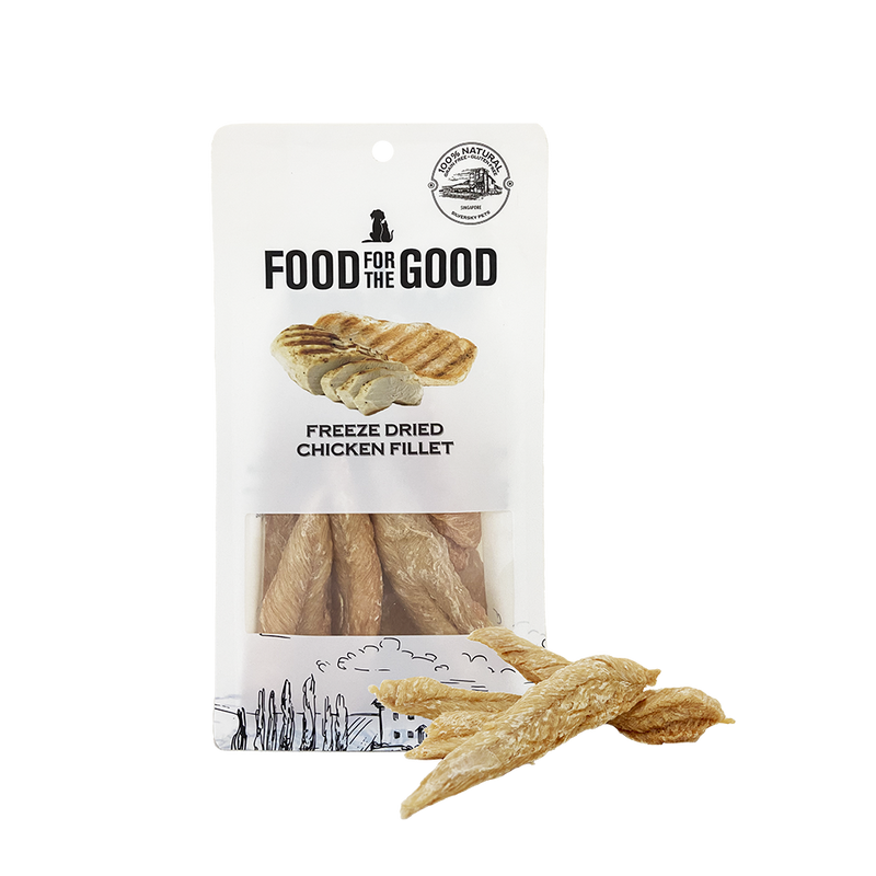 Food For The Good Dog & Cat Treats Freeze Dried Chicken Fillet 100g