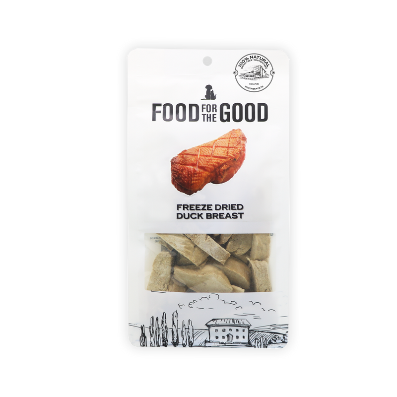 Food For The Good Dog & Cat Treats Freeze Dried Duck Breast 70g
