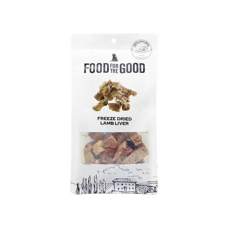 Food For The Good Dog & Cat Treats Freeze Dried Lamb Liver 70g