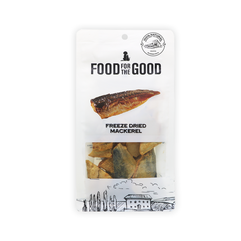 Food For The Good Dog & Cat Treats Freeze Dried Mackerel 70g