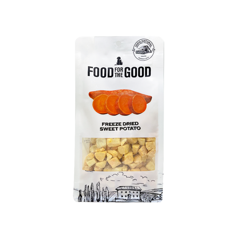 Food For The Good Dog & Cat Treats Freeze Dried Orange Sweet Potato 100g