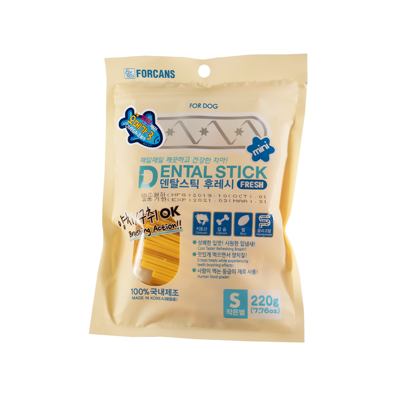 Forcans Dog Dental Stick Fresh With Omega-3 Small 220g