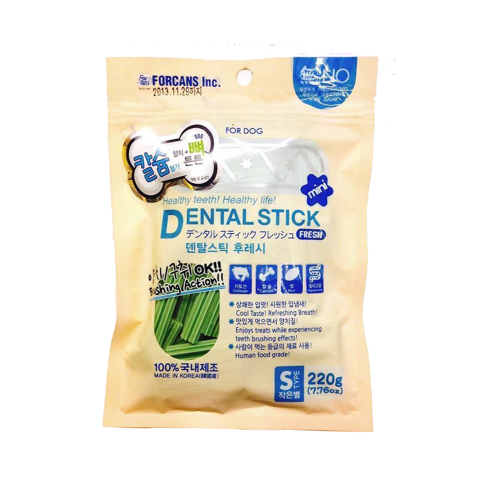 Forcans Dog Dental Stick Fresh With Calcium Small 220g
