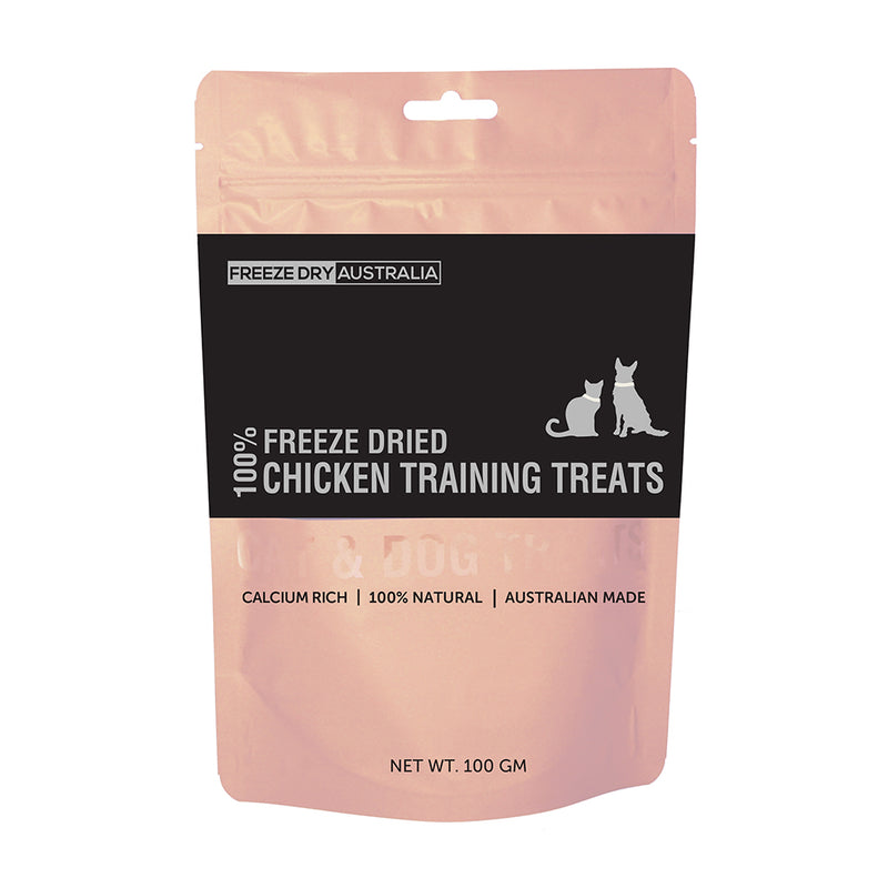Freeze Dry Australia Cat & Dog 100% Chicken Training Treats 100g