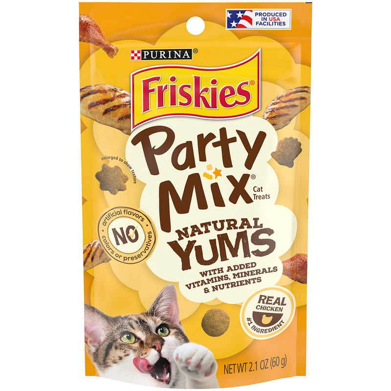 Friskies Partymix Natural Yums with Real Chicken 60g