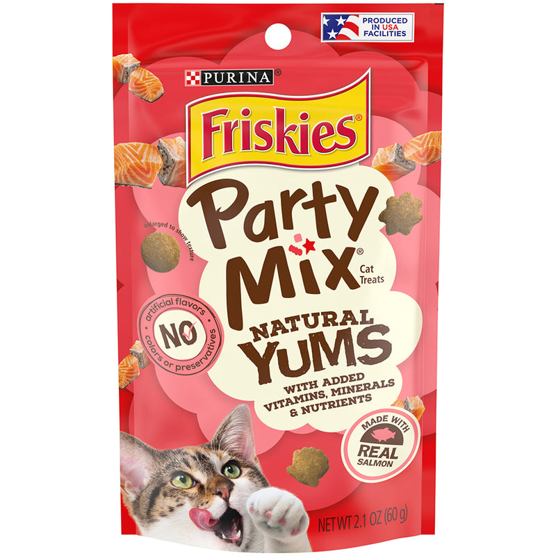 Friskies Partymix Natural Yums with Real Salmon 60g