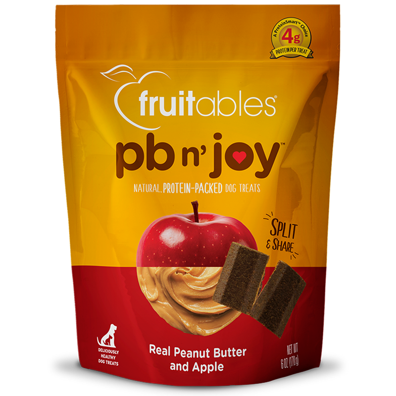 Fruitables Dog Treats PB N' Joy Peanut Butter & Apple 6oz