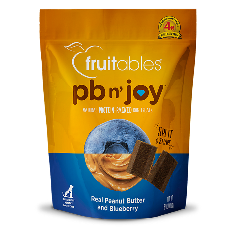 Fruitables Dog Treats PB N' Joy Peanut Butter & Blueberry 6oz