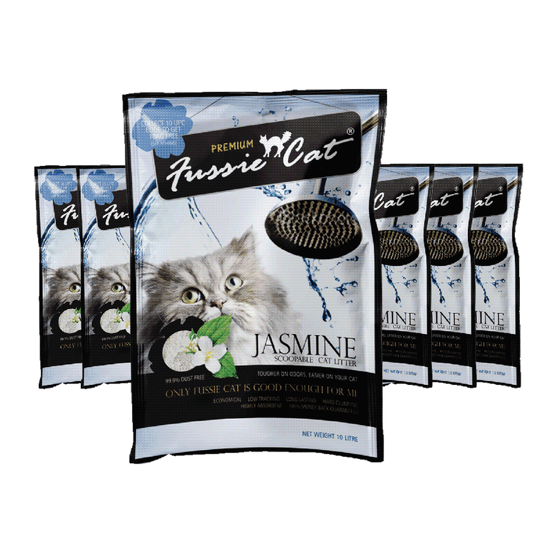 Fussie Cat Bentonite Litter Jasmine 10L