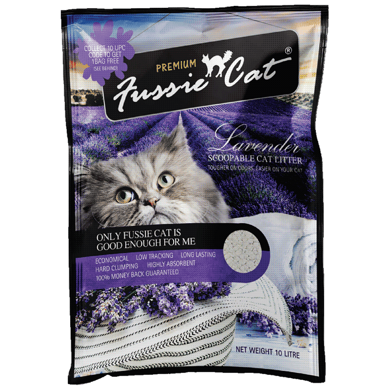 Fussie Cat Bentonite Litter Lavender 10L