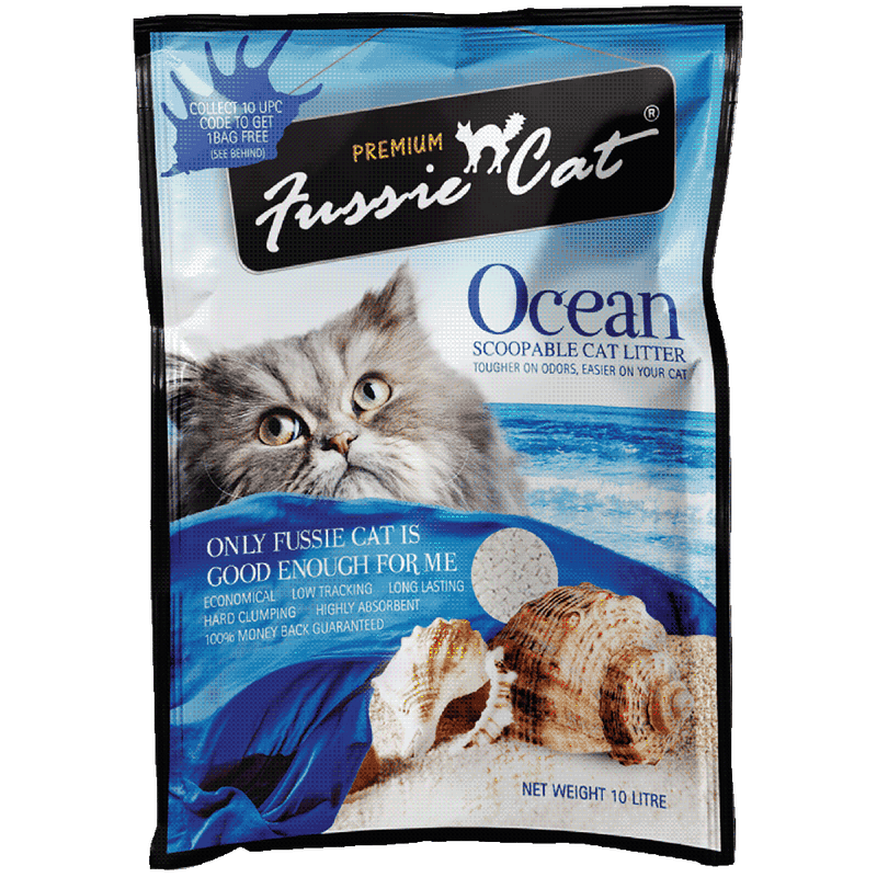 Fussie Cat Bentonite Litter Ocean 10L