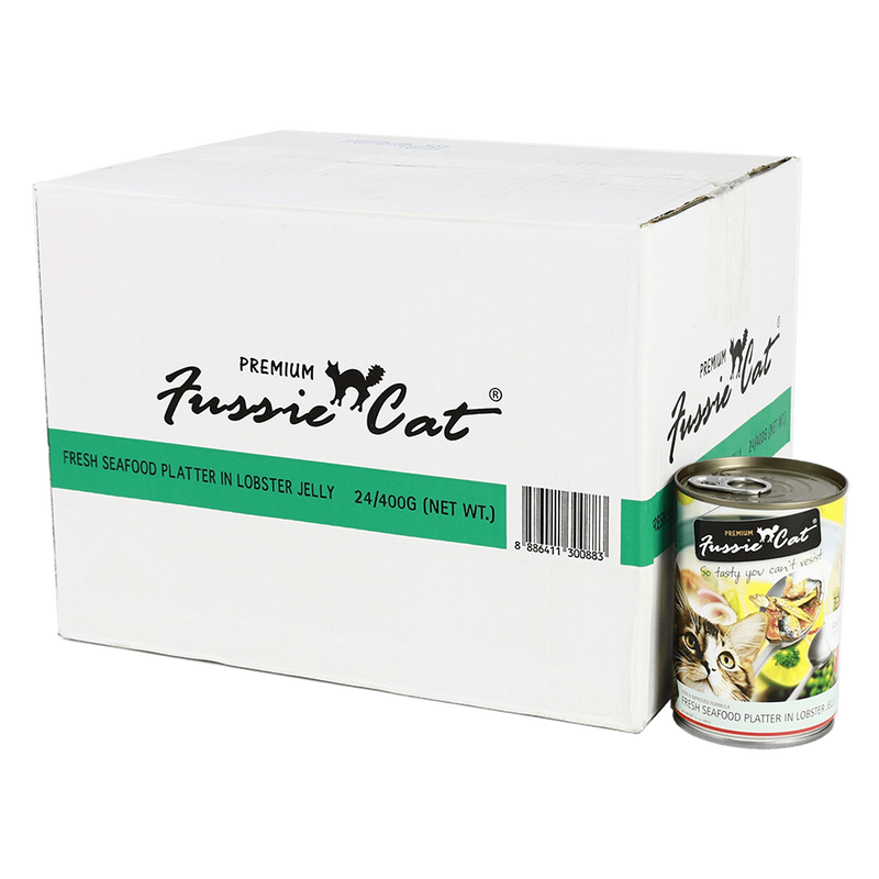 Fussie Cat Fresh Seafood Platter in Lobster Jelly 400g