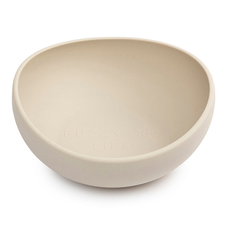 FuzzYard Dog Bowl Silicone Sandstone M