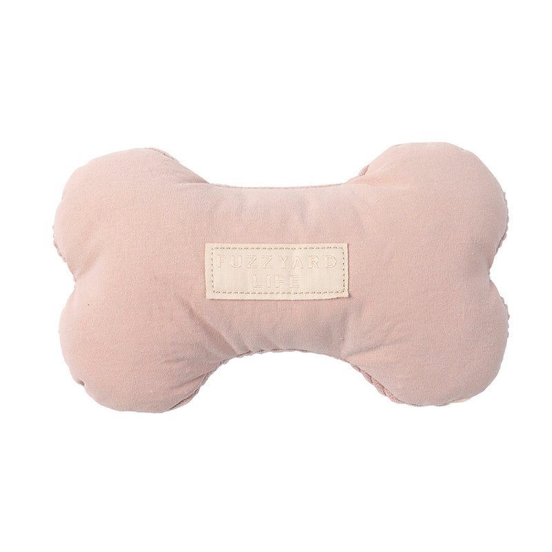 FuzzYard Dog Toy Life Bone Soft Blush S