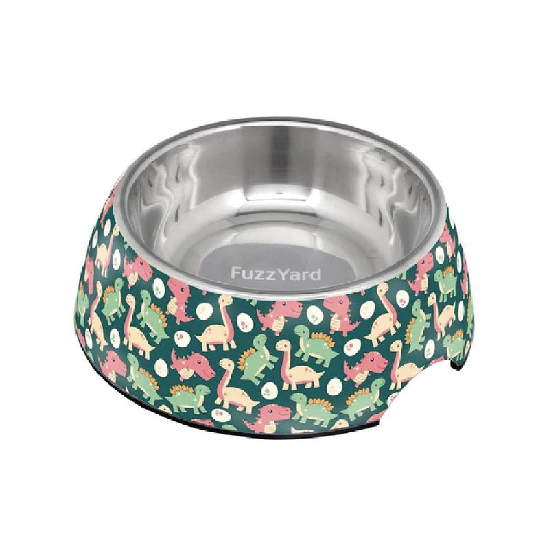 Fuzzyard Dog Bowl Melamine - Dinosaur Land S