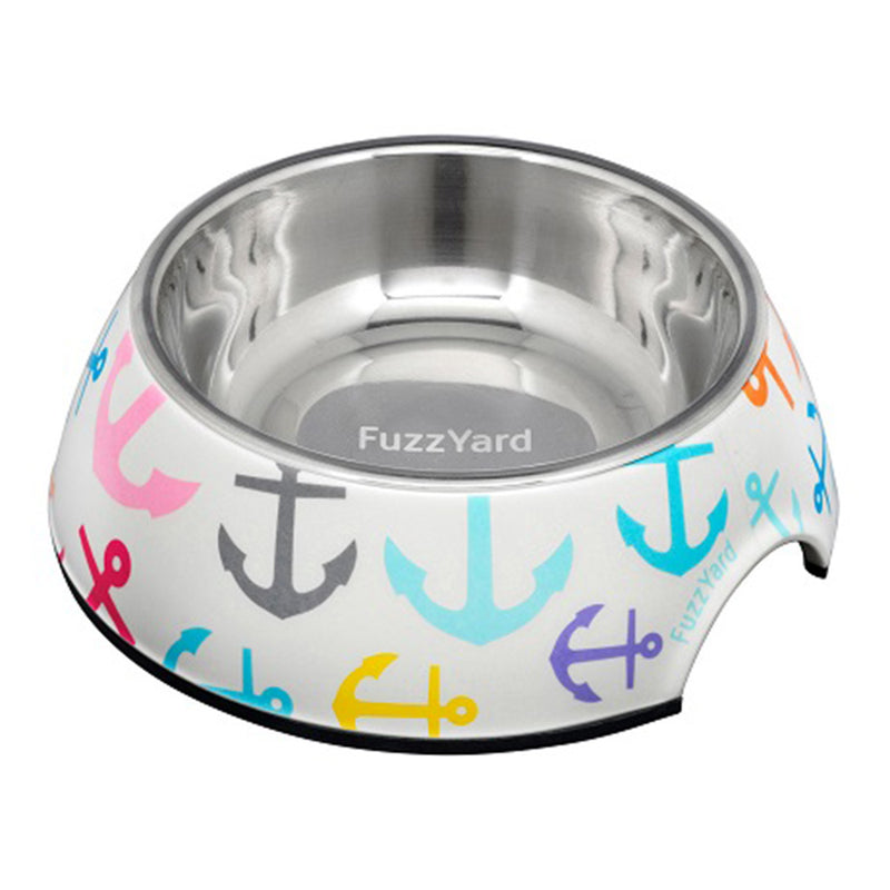 Fuzzyard Dog Bowl Melamine Ahoy L