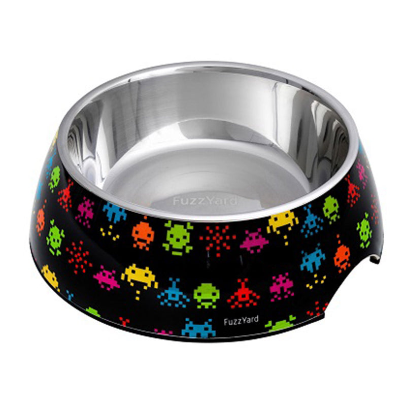 Fuzzyard Dog Bowl Melamine Space Raiders S